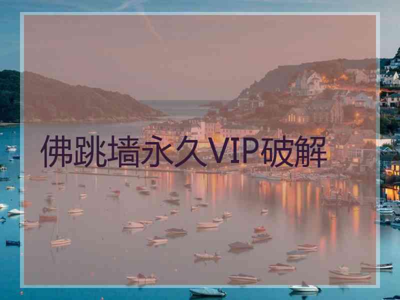 佛跳墙永久VIP破解