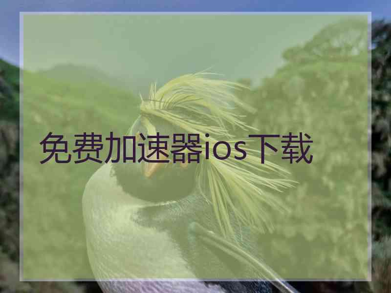 免费加速器ios下载