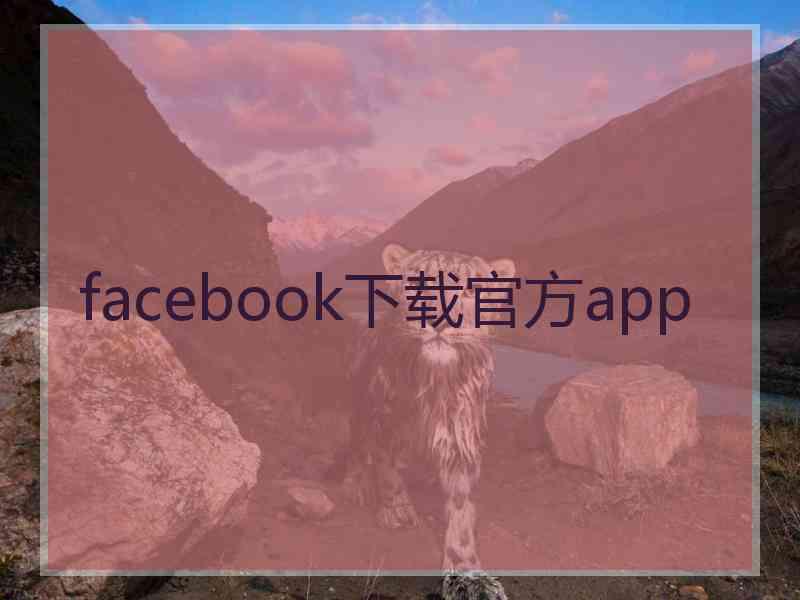 facebook下载官方app