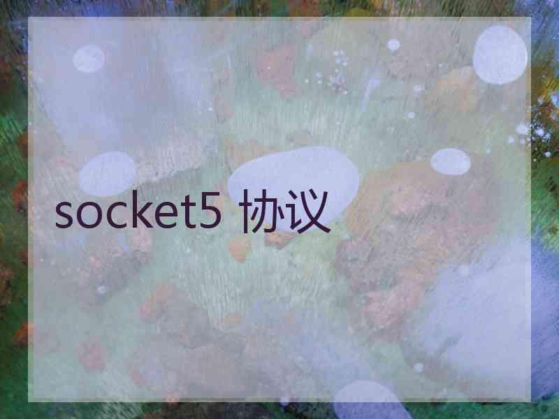 socket5 协议