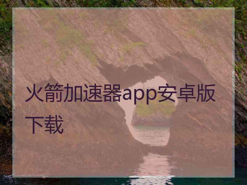 火箭加速器app安卓版下载