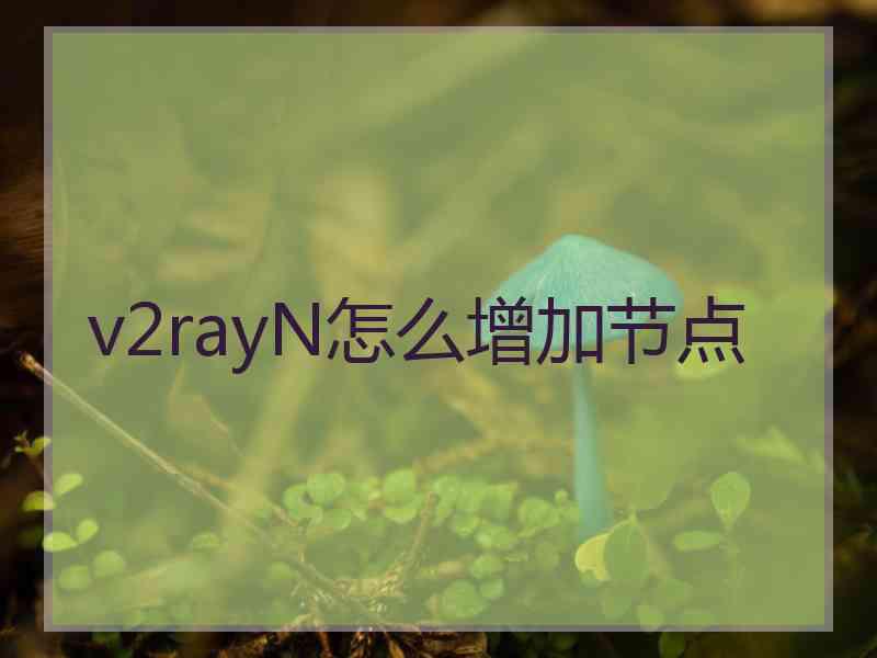 v2rayN怎么增加节点