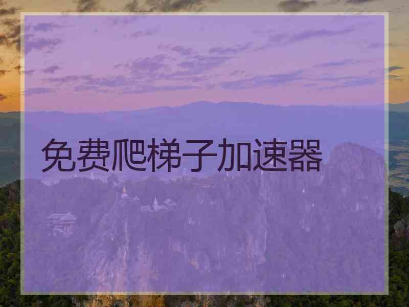 免费爬梯子加速器