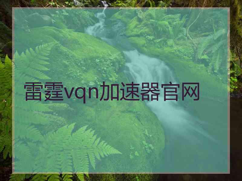 雷霆vqn加速器官网