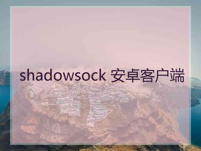 shadowsock 安卓客户端