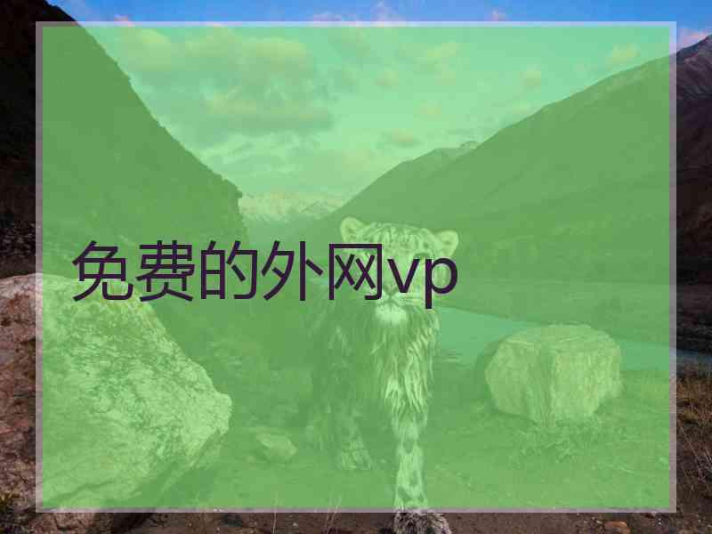 免费的外网vp