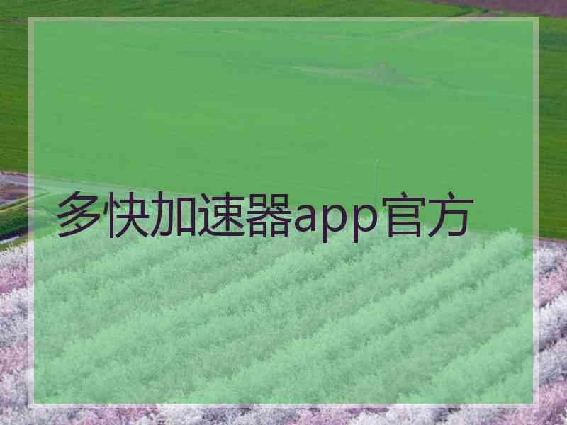 多快加速器app官方