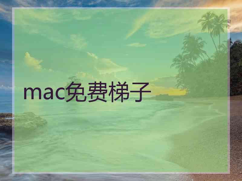 mac免费梯子