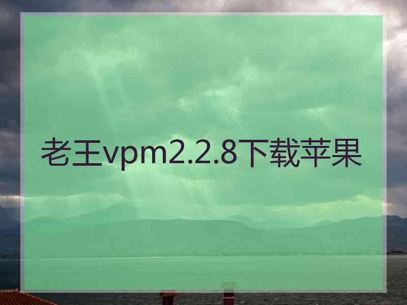 老王vpm2.2.8下载苹果