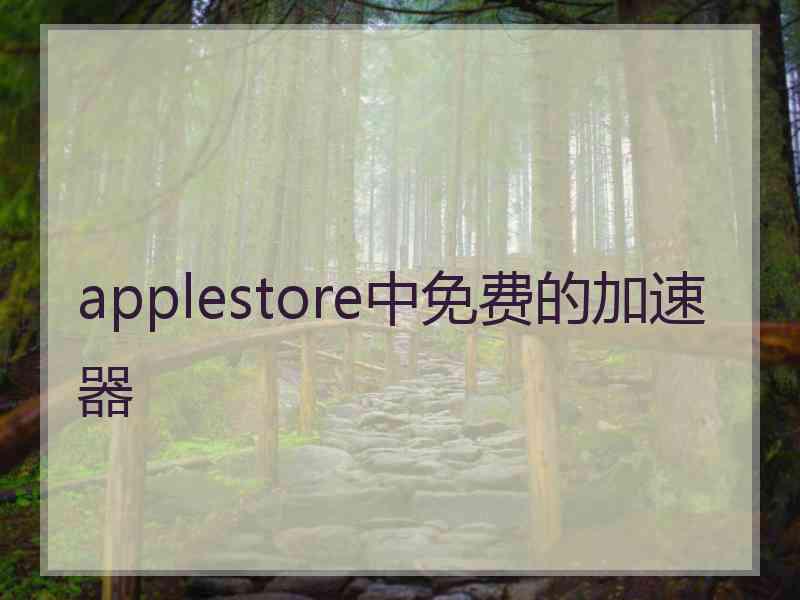 applestore中免费的加速器