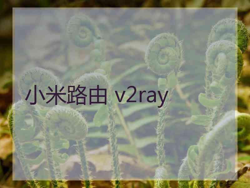 小米路由 v2ray