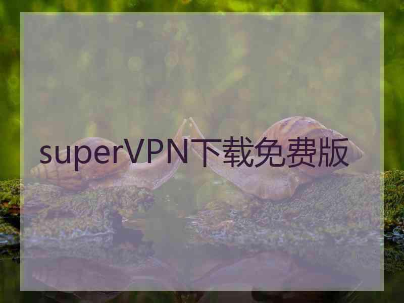 superVРN下载免费版