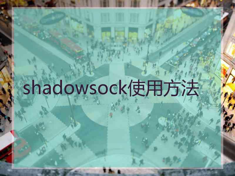 shadowsock使用方法