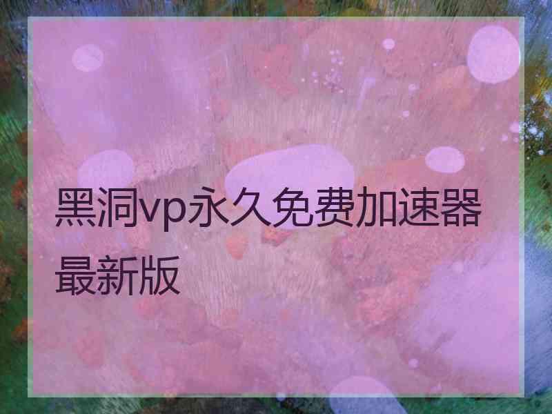 黑洞vp永久免费加速器最新版