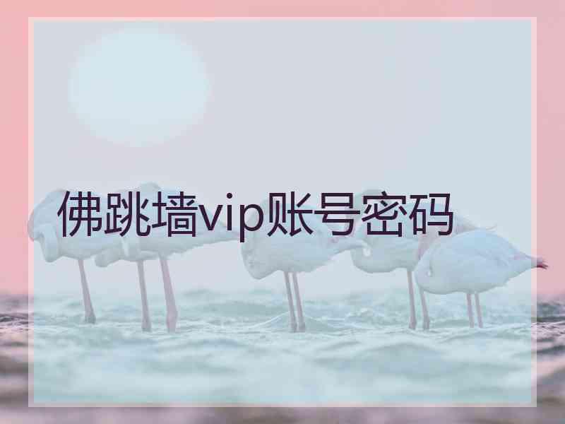 佛跳墙vip账号密码