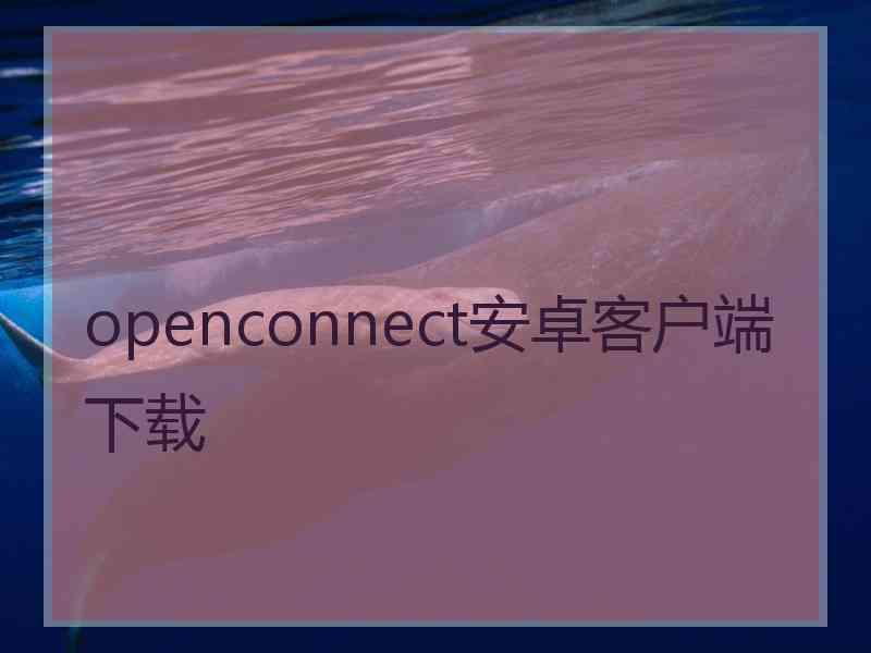 openconnect安卓客户端下载