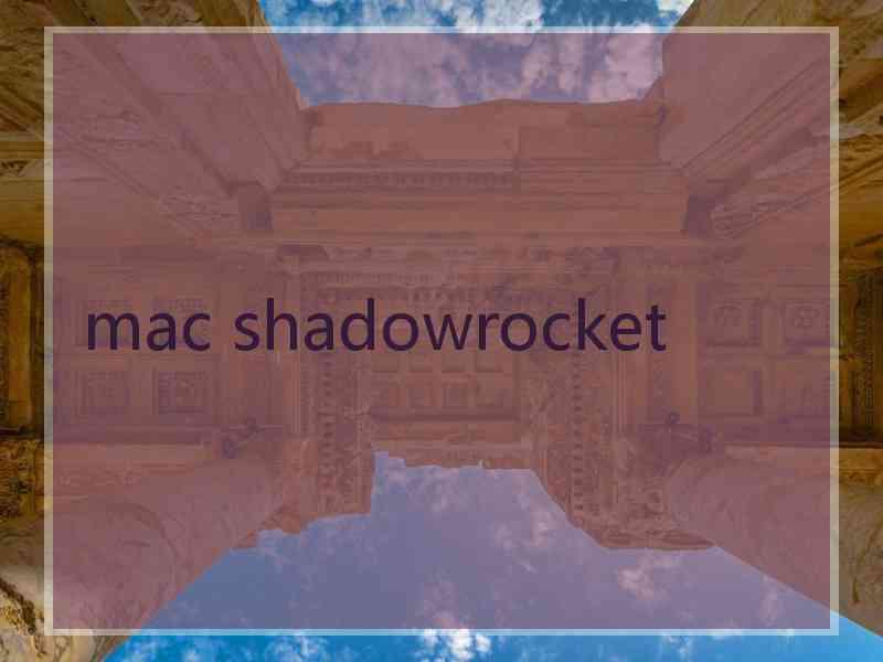 mac shadowrocket