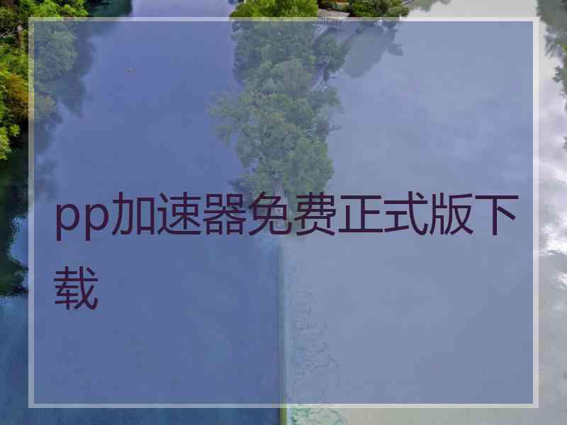 pp加速器免费正式版下载