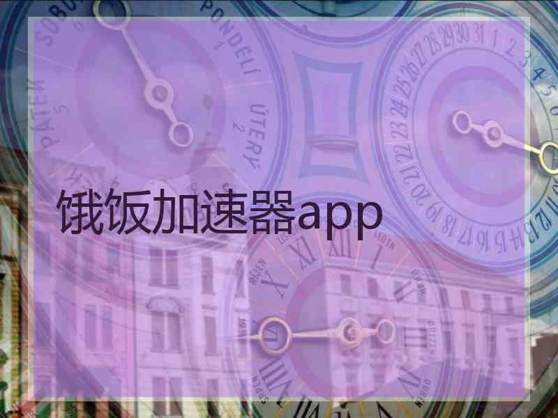 饿饭加速器app