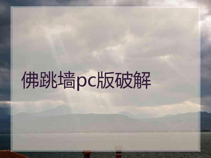 佛跳墙pc版破解