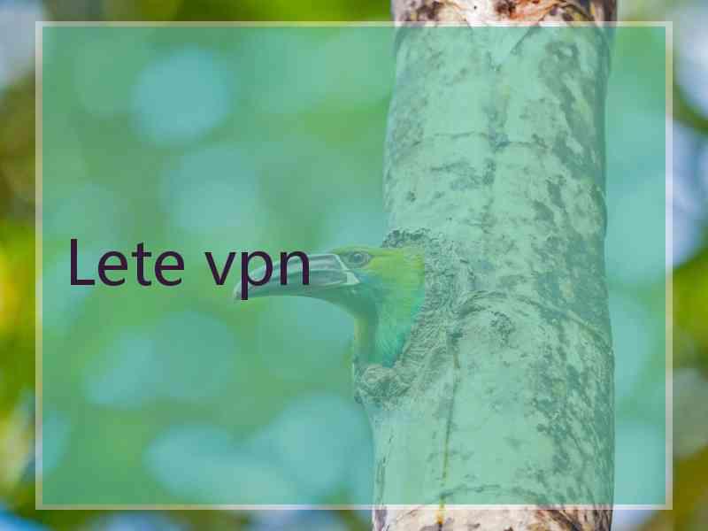 Lete vpn